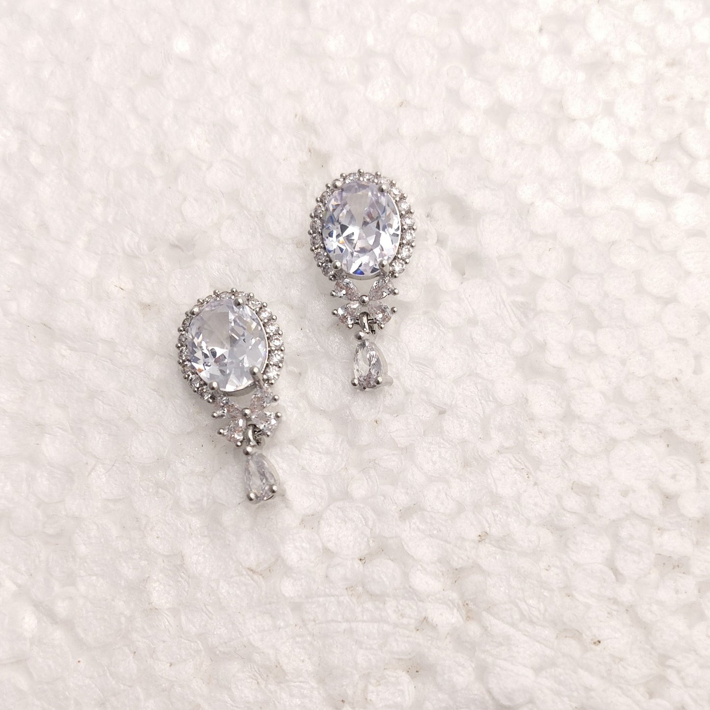 Sparkle Teardrop Studs