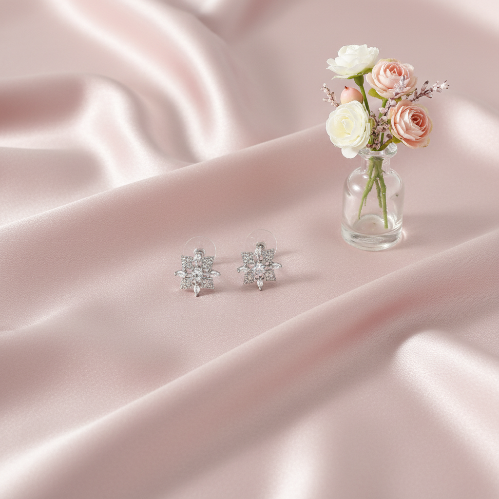 Hira Silver Zirconia Studs