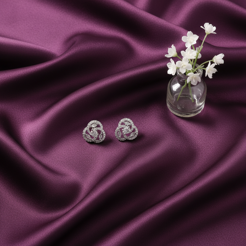 Dona Silver Zirconia Studs