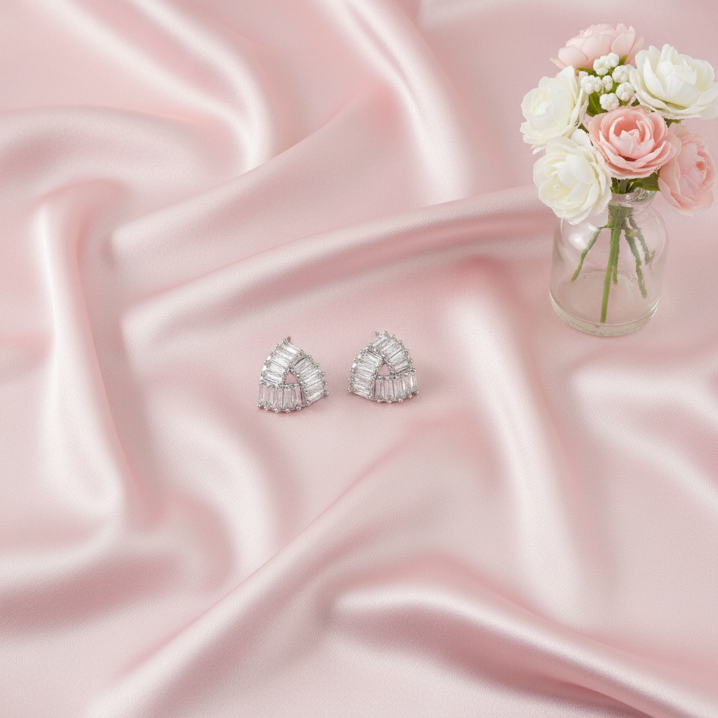 Zira Silver Zirconia Studs