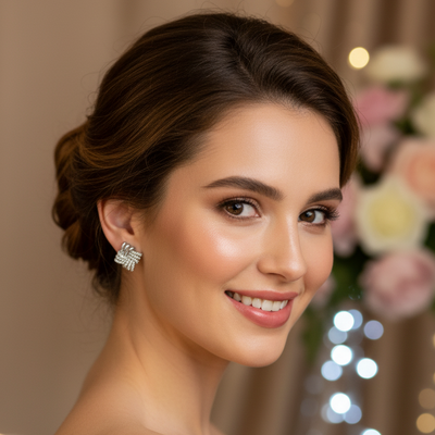 Reva Silver Zirconia Studs