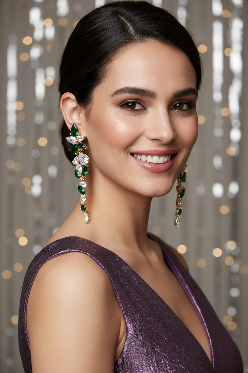 Leafy Green AD Dangler Earrings