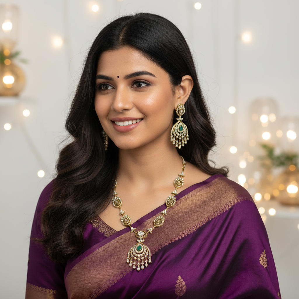 Aqua Vintage AD Necklace Set