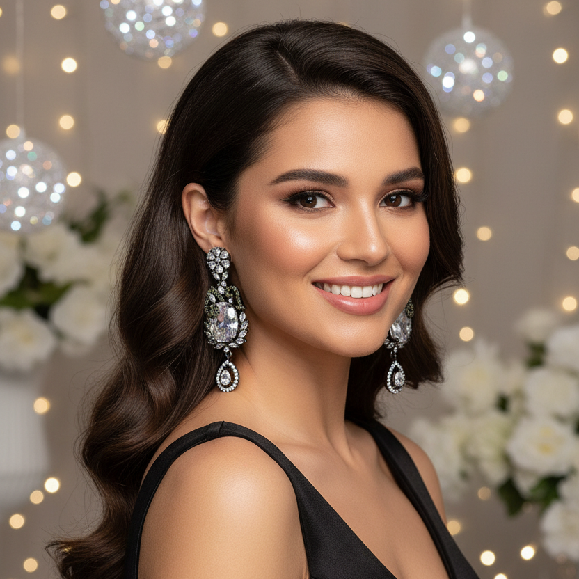 Vintage Crystal Royale Earrings