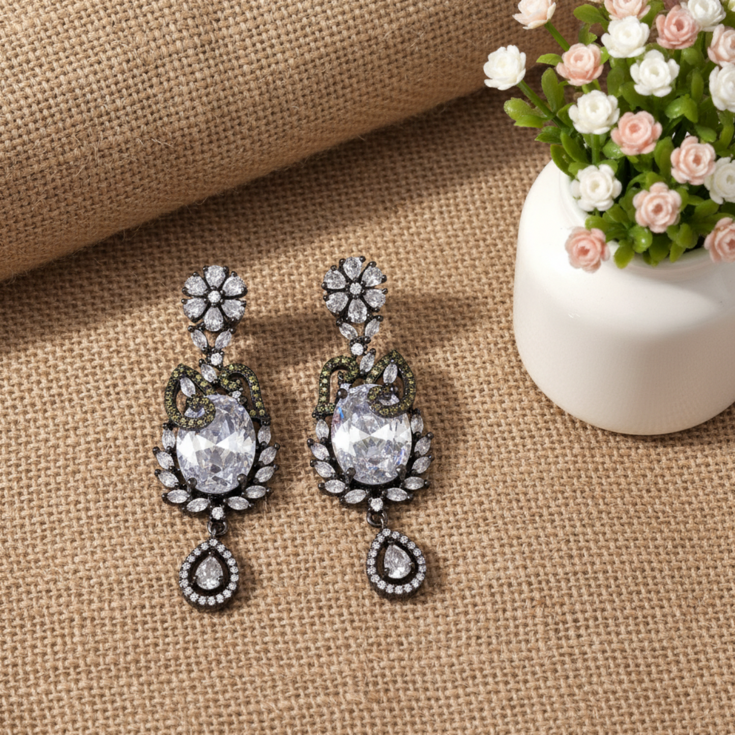 Vintage Crystal Royale Earrings