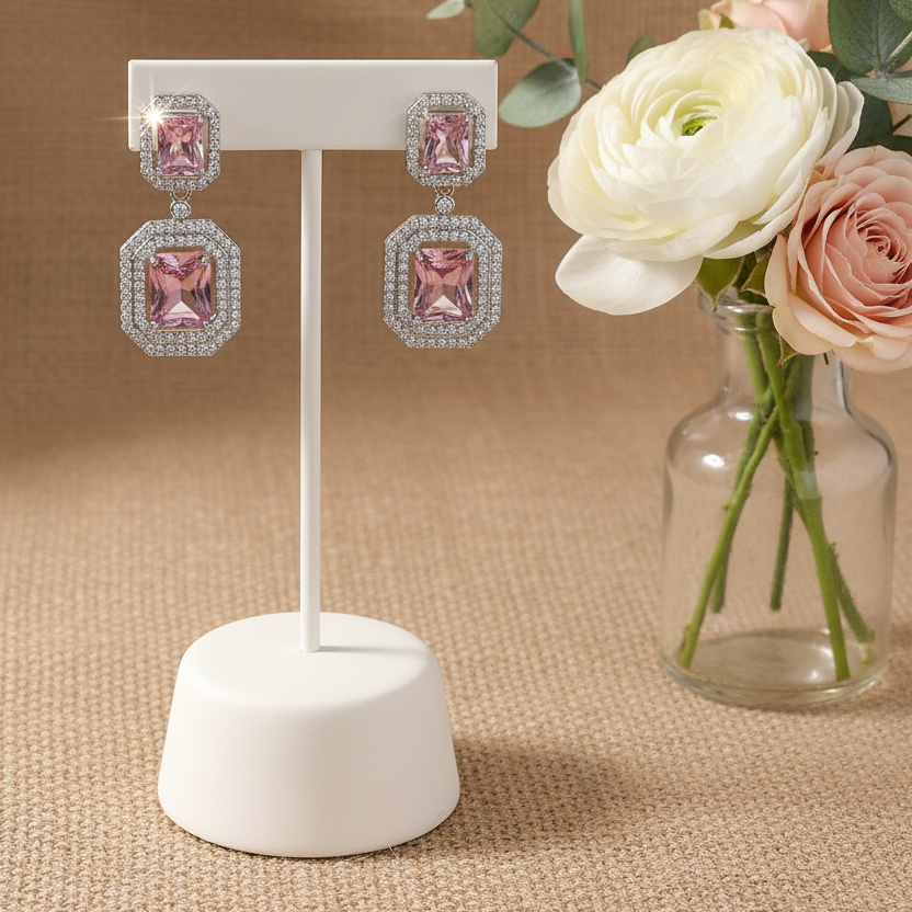 Blush Pink Crystal Drops