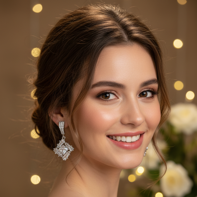 Radiant Princess Halo Earrings