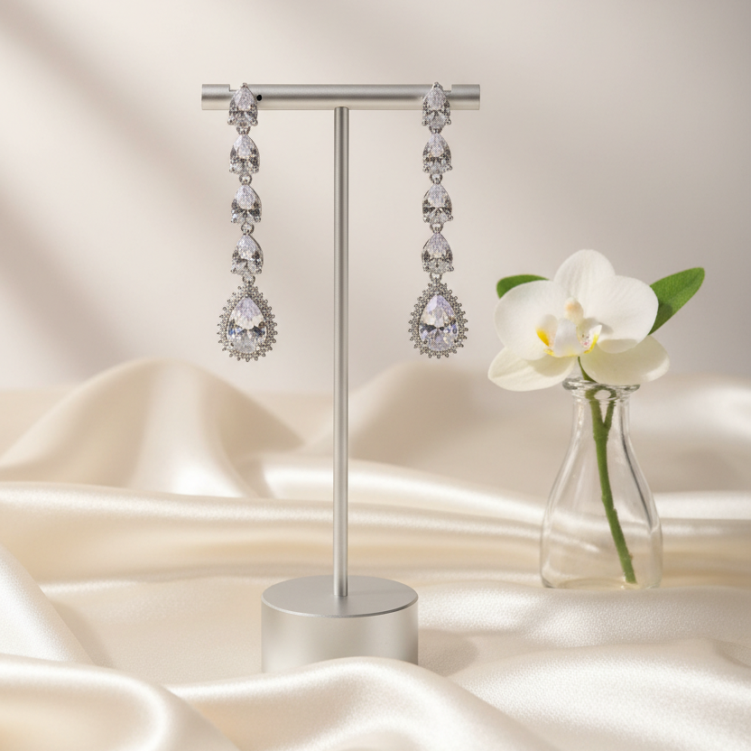 Crystal Teardrop Earrings
