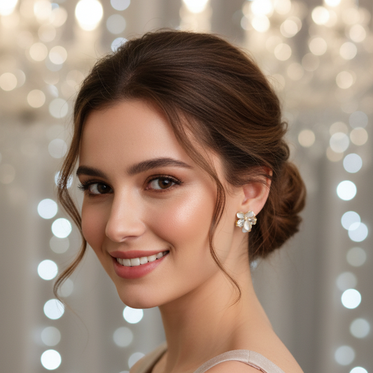 Enamel Petals Stud