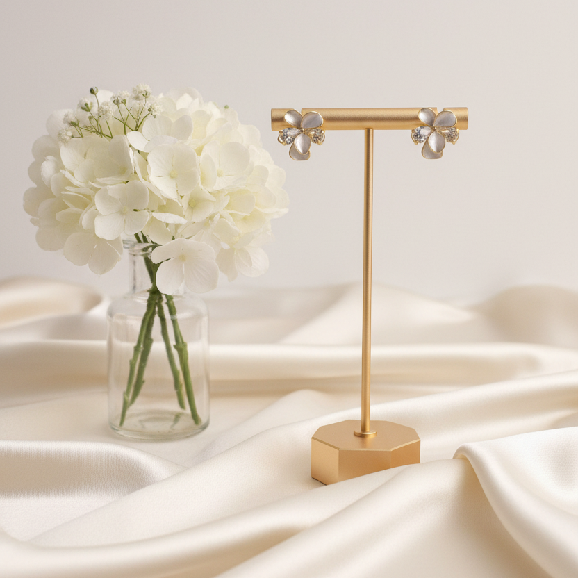 Enamel Petals Stud