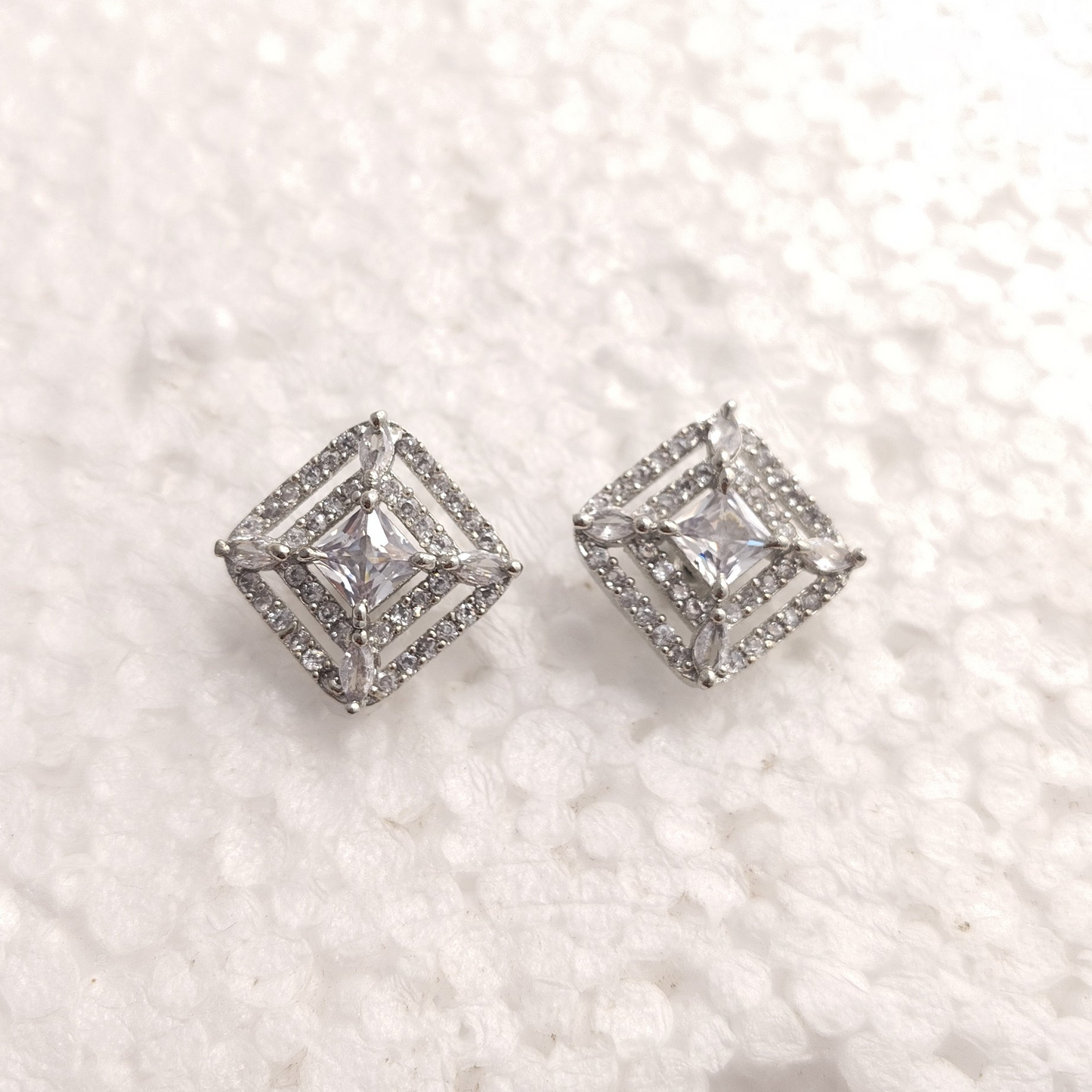 Radiant Square Spark Studs