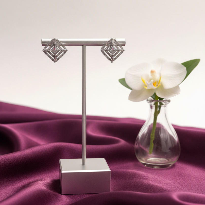 Radiant Square Spark Studs