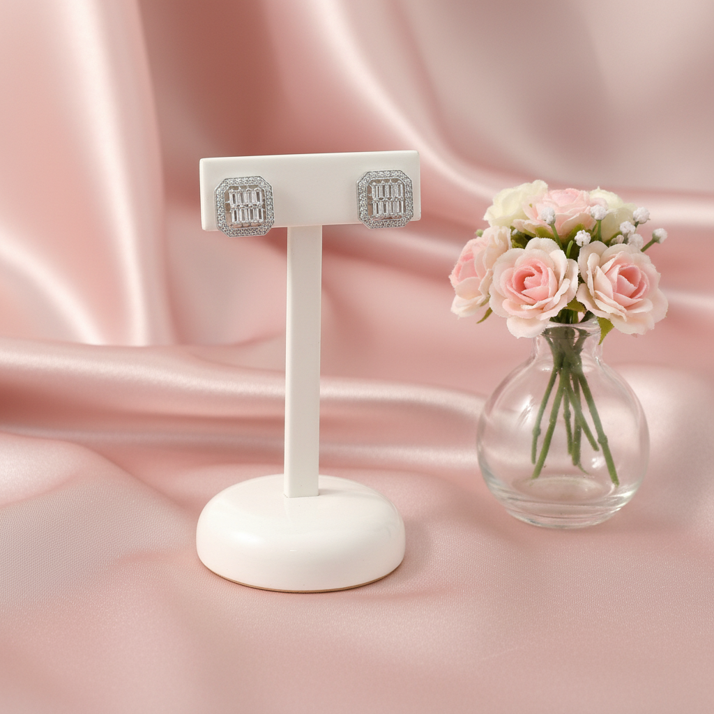 Silver Octa Studs