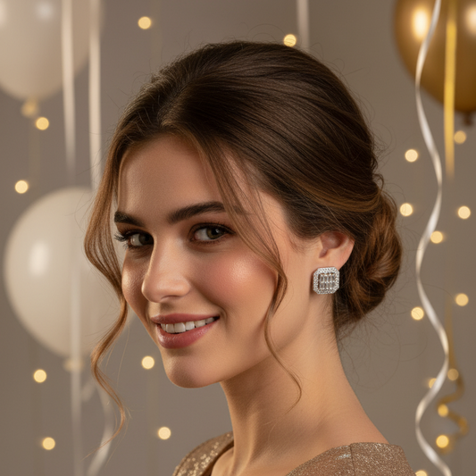 Silver Octa Studs