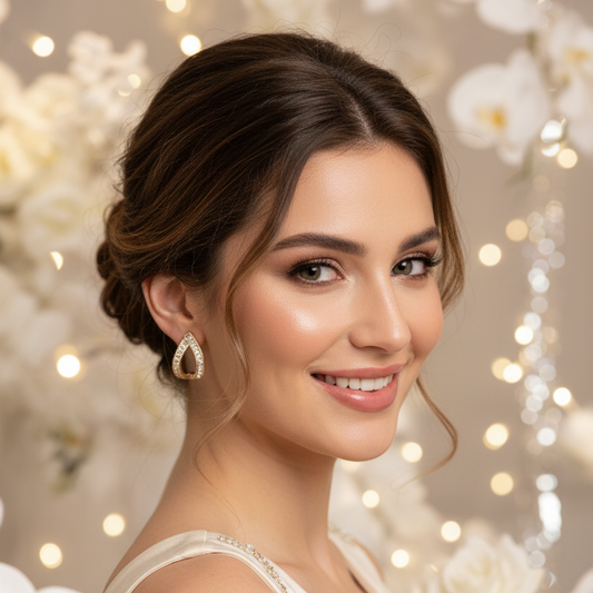 Gold Dewdrop Studs