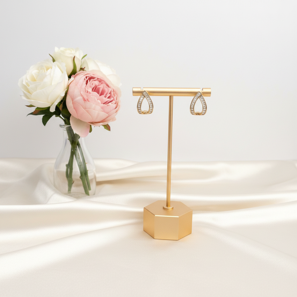 Gold Dewdrop Studs