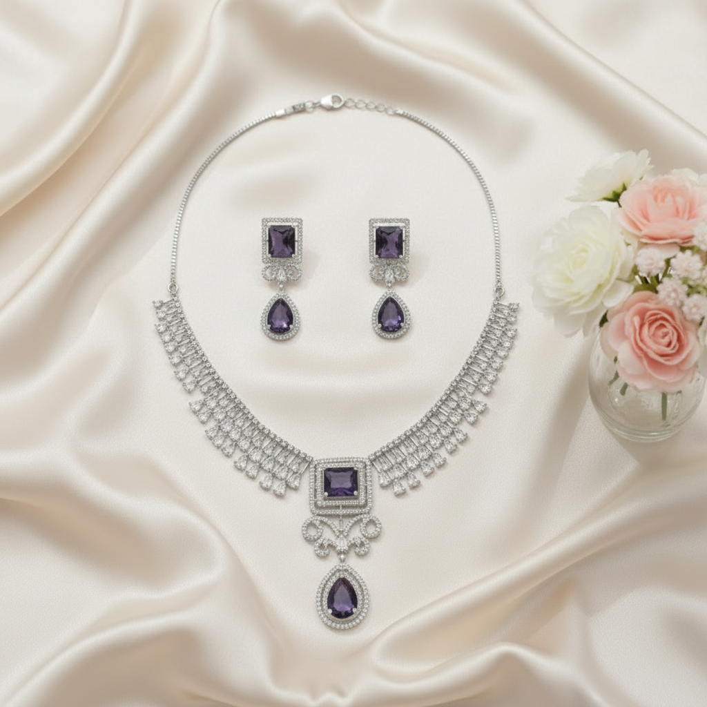 Violet Charm Necklace
