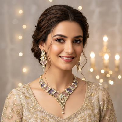 Layla Multicolor Zirconia Necklace Set
