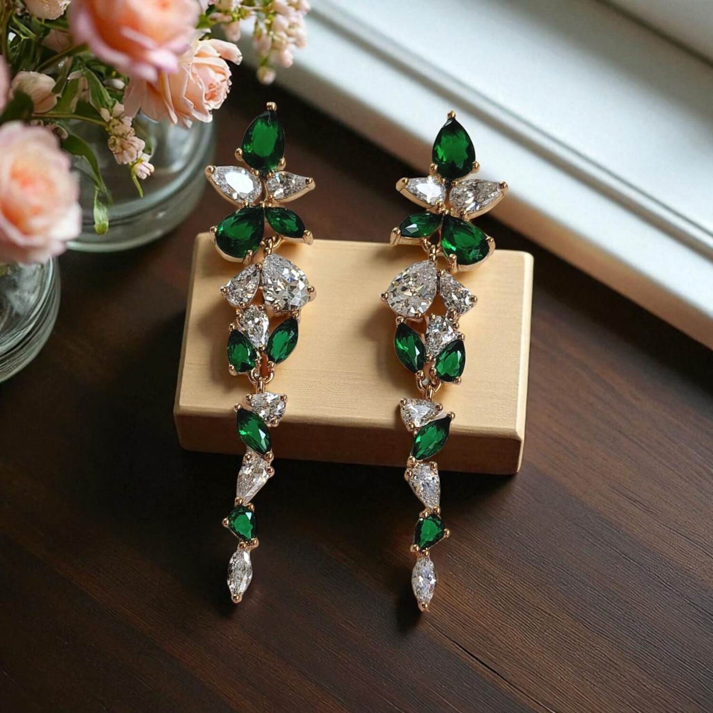 Leafy Green AD Dangler Earrings