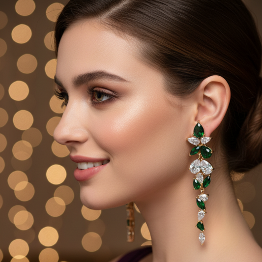 Leafy Green AD Dangler Earrings