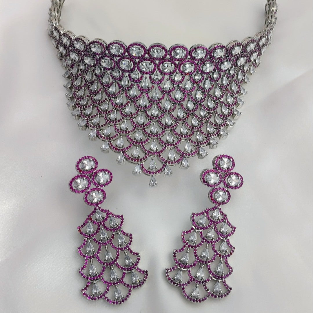 Rani Pink Bridal Choker Set