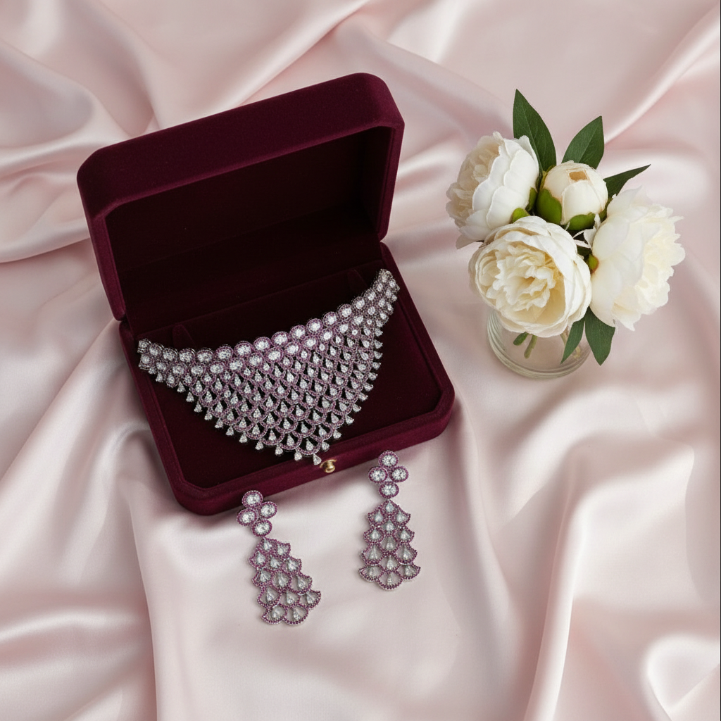 Rani Pink Bridal Choker Set