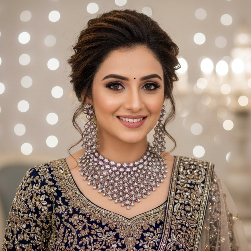 Rani Pink Bridal Choker Set